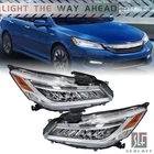 For Honda Accord Sedan 2016-2017 Full Led Built-in Headlight Chrome W/drive Pair New. Price: $338.84.