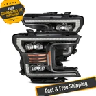 Alpharex 880182 Nova-series Black Led Projector Headlights 18-20 Ford F-150 New. Price: $1435.00.