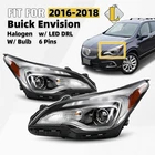Halogen Headlight For 2016-2018 Buick Envision Pins W/led Drl&bulb Left+right New. Price: $240.98.