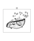 Genuine Mopar Headlamp Park And Turn Left 68206501AE New. Price: $287.68.