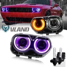 Vland Rgb Drl Led Head LIGHTS+D2H Bulbs Kit For 2015-2023 Dodge Challenger New. Price: $414.99.