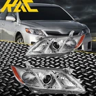 Pair Headlight Assembly For 2007-2009 Toyota Camry Project Headlamp Amber Chrome New. Price: $80.99.