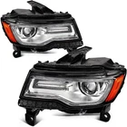 Headlight Assembly W/projector For 2014-2016 Jeep Grand Cherokee Chrome Housing New. Price: $463.29.