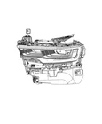 Genuine Mopar Headlamp Left 68666443AA New. Price: $324.80.