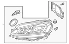 Genuine Volkswagen Headlamp Assembly 5GM-941-753-D New. Price: $1145.20.