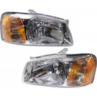 For 2000-2002 Hyundai Accent Headlight Assembly Driver And Passenger Side Pair New. Price: $116.22.