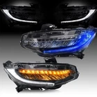 Led Headlights For 2016-2021 Honda Civic Blue W/dynamic & Sequential Turn Sig 2X New. Price: $294.99.