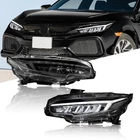 Full Led Headlights For 2016-2021 Honda Civic Animation Headlamp Assembly Pair New. Price: $459.99.