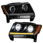 Pair Full Led For 2011 2012 2013 Jeep Grand Cherokee Headlights Projector Black New. Price: $279.99.