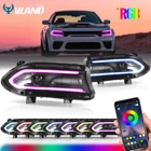 Vland Led Headlights W/rgb Drl For 2015-2023 Dodge Charger R/t,se,srt,sxt Lamps New. Price: $474.99.