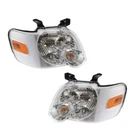 Ford Explorer Sport Trac 2007-2010 Headlights Pair Capa Clear And Amber Lens New. Price: $300.76.