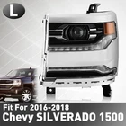 Full Led Headlight For 2016-2018 Chevy Silverado 1500 Chrome Bezel W/drl Left Lh New. Price: $140.99.