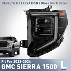 Fits For 2022-2026 Gmc Sierra 1500 Elevation Pro Sle Full Led Headlight Driver New. Price: $196.00.