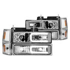 For Chevy Tahoe 95-99 Anzo Driver & Passenger Side Chrome Led U-bar Headlights New. Price: $342.27.