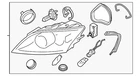 Genuine Audi Headlamp Assembly 8J0-941-003-P New. Price: $464.75.