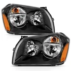Black Clear Lens Crystal Headlight Set Fits 2005-2007 Dodge Magnum New. Price: $371.53.