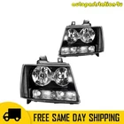 Headlight Assembly For 07-14 Chevy Tahoe Suburban 1500 Halogen Black Housing New. Price: $76.99.