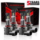 Ajhgfow Combo 4 9005 + 9006 Led Headlight Kit Bulbs High Low Beam White 80000LM New. Price: $39.99.