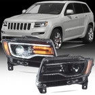 Hid Xenon Headlamps Style For 11-13 Jeep Grand Cherokee Led Projector Headlights New. Price: $344.99.