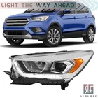 Left Set Ford Escape 2017-2019 Headlights Halogen W/led Drl Chrome Headlamps New. Price: $90.09.