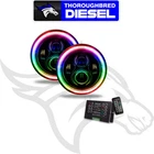 Oracle 7" High Powered Led Headlights (pair) -black Bezel COLORSHIFT-2.0 Cntlr New. Price: $614.50.
