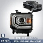 For 2016-2018 Gmc Sierra 1500 Hid/xenon Headlight W/ Led Drl Right Passenger New. Price: $116.99.