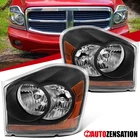 Fit 2004-2006 Dodge Durango Black Headlights Lamps Assembly Left+right 05 New. Price: $99.99.