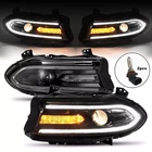 Pair Led Drl Projector Headlights Assemblies For Dodge Charger 2015-2023 Lh+rh New. Price: $192.11.