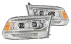 Alpharex Pro-series Chrome Headlights For 2010-2018 Ram 1500/2500/3500/4500/5500 New. Price: $421.98.