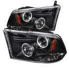 Spyder Auto 5010032 Black/clear Halo Projector Headlights For Dodge Ram New. Price: $247.80.