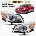 For 2014-2017 Buick Regal Halogen Headlight W/bulb Chrome Left+right Pair New. Price: $197.99.