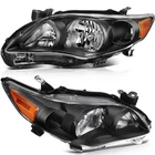 Pair Black Clear Lens Front Headlights Assembly Fits 2011-13 Toyota Corolla New. Price: $76.49.