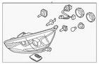 Genuine Kia Composite Assembly 92101-3R530 New. Price: $1088.06.