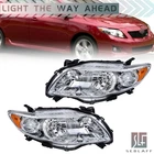 Headlights Pair Fits For Toyota Corolla Ce Le 2009 2010 Chrome Housing Headlamps New. Price: $59.83.