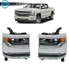 For 2016-2018 Chevy Silverado 1500 Led Chrome Headlight Headlamp Right&left Side New. Price: $277.74.