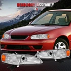 4PCS For Toyota Corolla 1998-2000 Headlights Assembly Headlamps Clear Lens New. Price: $69.99.