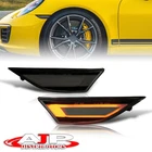 Smoke Led Turn Signal Side Marker Light Lamps For Porsche 911 Carrera 718 Cayman New. Price: $70.00.