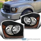 Headlights Fits 2004-2006 Dodge Durango Black Lamps Left+right Pair 04-06 New. Price: $99.95.