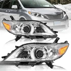 For 2011-2020 Toyota Sienna Halogen Projector Chrome Headlights Lamps Pair New. Price: $93.88.