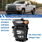 For 2020-2023 Chevy Silverado 2500HD 3500HD Halogen Headlight Lamp Left 84738616 New. Price: $179.99.