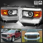 Fits 2014-2019 Gmc Sierra 1500 Led Drl Strip Projector Headlights Left+right New. Price: $272.38.