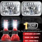 7"X6" Inch Sealed Headlight Conversion High/low Beam+ 100W Upgrades H4 New. Price: $111.99.