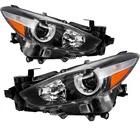 Mazda 3 Black Halogen Headlight For 2017-2018 4DR Assembly Lamp Lh+rh W/bulbs New. Price: $106.99.