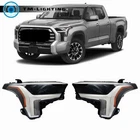 Headlights Black For 2022-23 Toyota Tundra Headlamps Pair Led W/ Halogen Signal New. Price: $368.53.