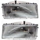 Headlights Headlamps Left & Right Pair Set For Chrysler Lebaron Spirit Acclaim New. Price: $87.27.