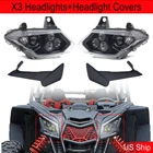 Led Headlights+headlight Covers Kit Compatible With Can-am Maverick X3 2017-2025 New. Price: $192.00.