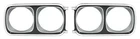 Headlamp Bezels Pair Amd Fits Plymouth Satellite Sport Gtx X145-1469-2P New. Price: $345.95.