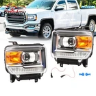 For 2014-2018 Gmc Sierra 1500 15-19 2500 3500HD W/led Drl Headlights Projector New. Price: $218.99.