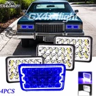 Fit Cadillac Brougham Calais 1975-1989 4X6" Led Headlights High Low Blue Drl New. Price: $46.85.