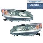Headlights Halogen W/led Left Right Pair Capa For 2016-2017 Honda Accord Sedan New. Price: $273.08.
